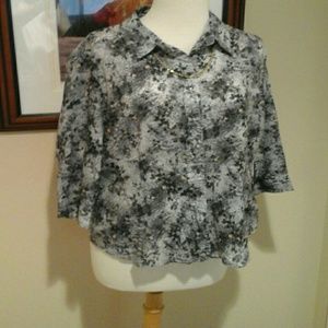 Coldwater  creek  3/4 sleeves  blouse